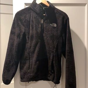 The North Face black fleece jacket, size medium